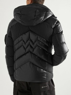 Bogner - Jeet Shell-Panelled Quilted Faux Leather Hooded Down Ski Jacket - Black