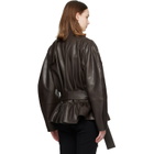 FIDAN NOVRUZOVA Khaki Julia Leather Jacket