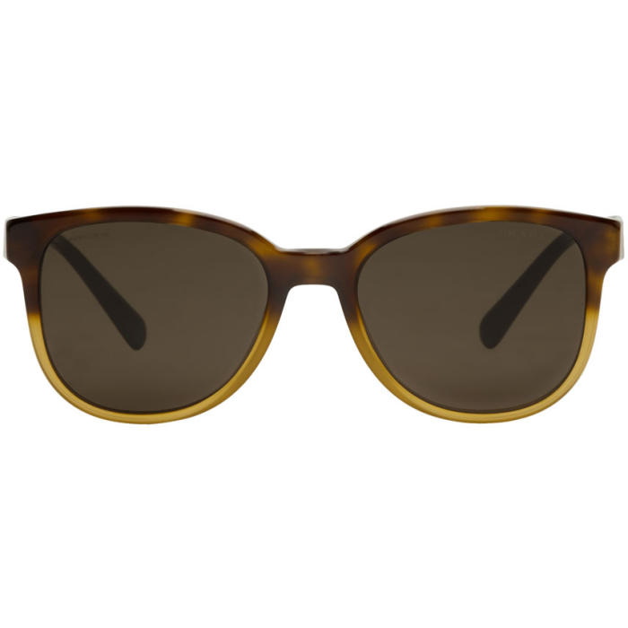 Photo: Prada Tortoiseshell Logo Plaque Sunglasses