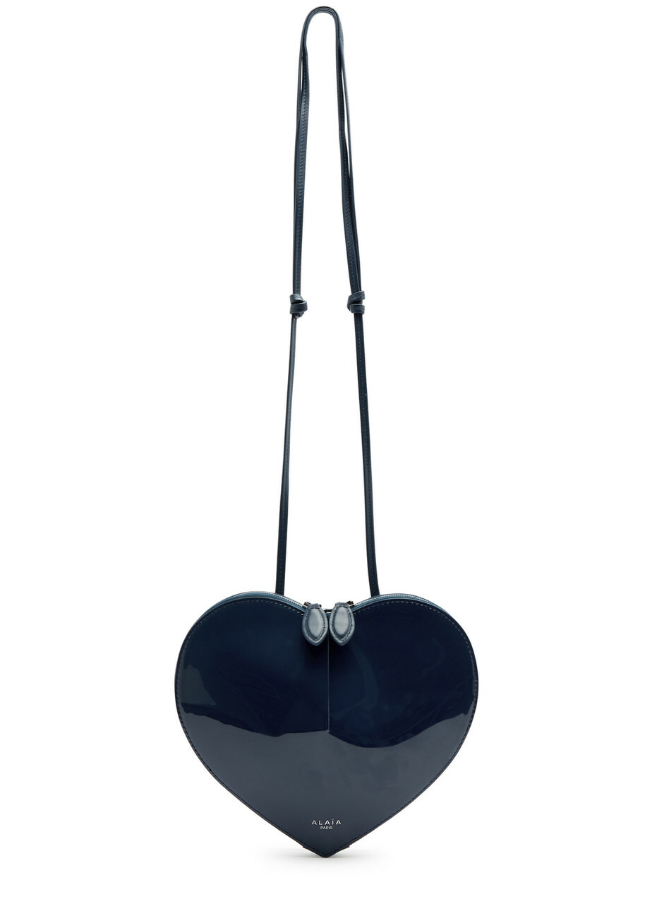 Alaïa Le Coeur Patent Leather Cross-body bag - Navy - One