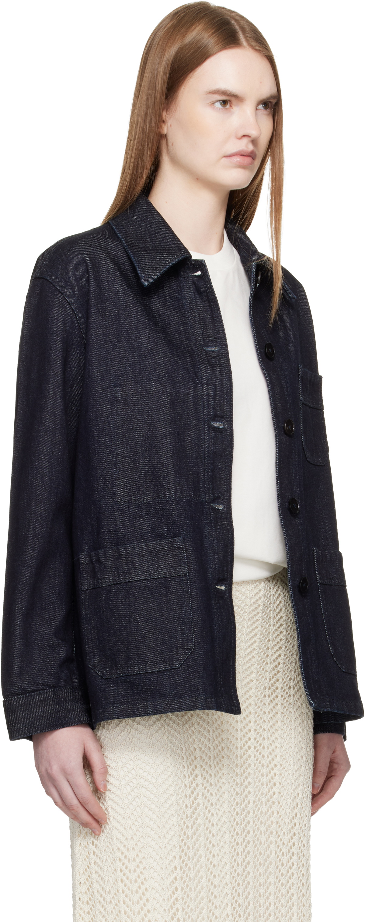 Jil Sander Gray Lightweight Denim Jacket