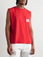 Cherry Los Angeles - Logo-Print Cotton-Jersey Tank Top - Red