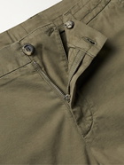 CANALI - Slim-Fit Cotton-Blend Trousers - Green