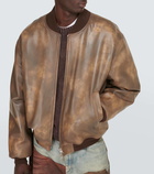 Acne Studios Leather bomber jacket