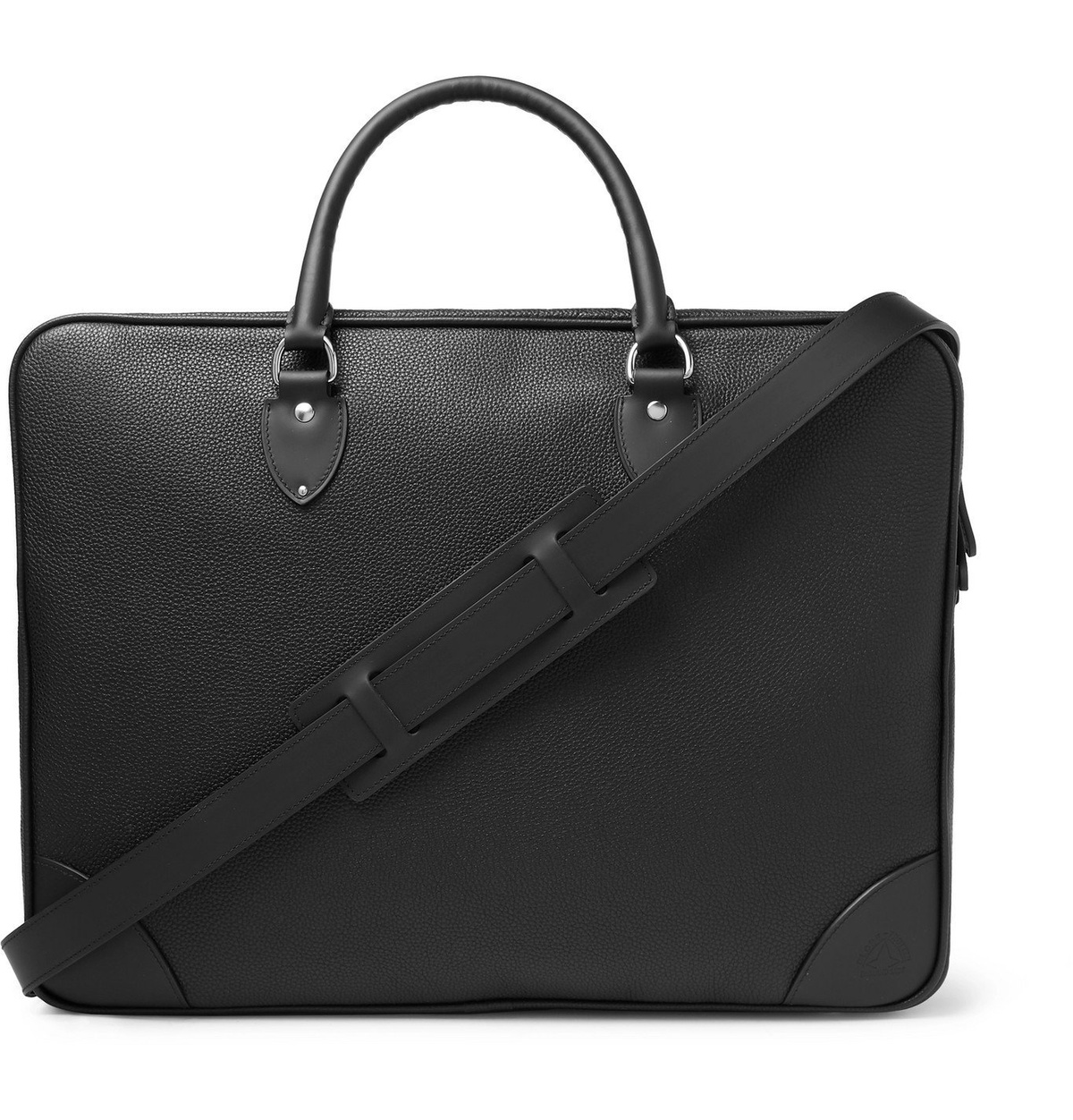 Globe-Trotter - Centenary Full-Grain Leather Briefcase - Black Globe ...