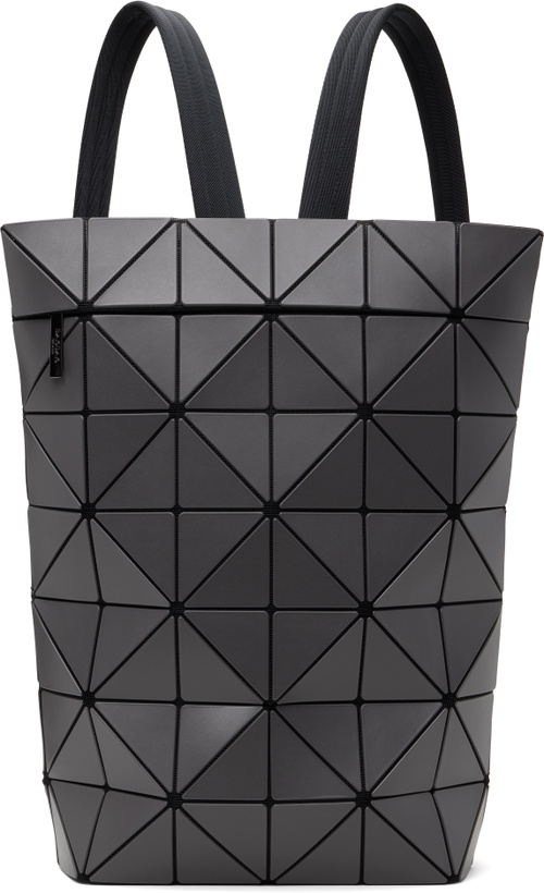Photo: BAO BAO ISSEY MIYAKE Gray Blocky Backpack