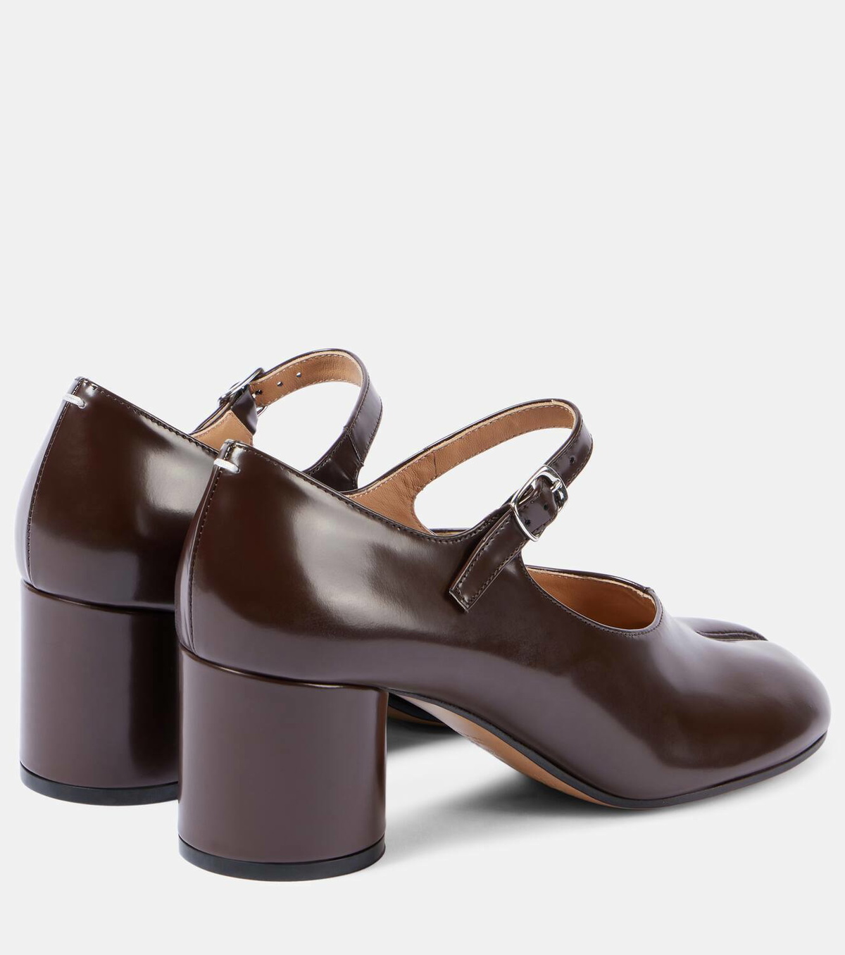 Maison Margiela Tabi leather Mary Jane pumps