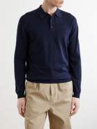 Slowear - Slim-Fit Flexwool Polo Shirt - Blue