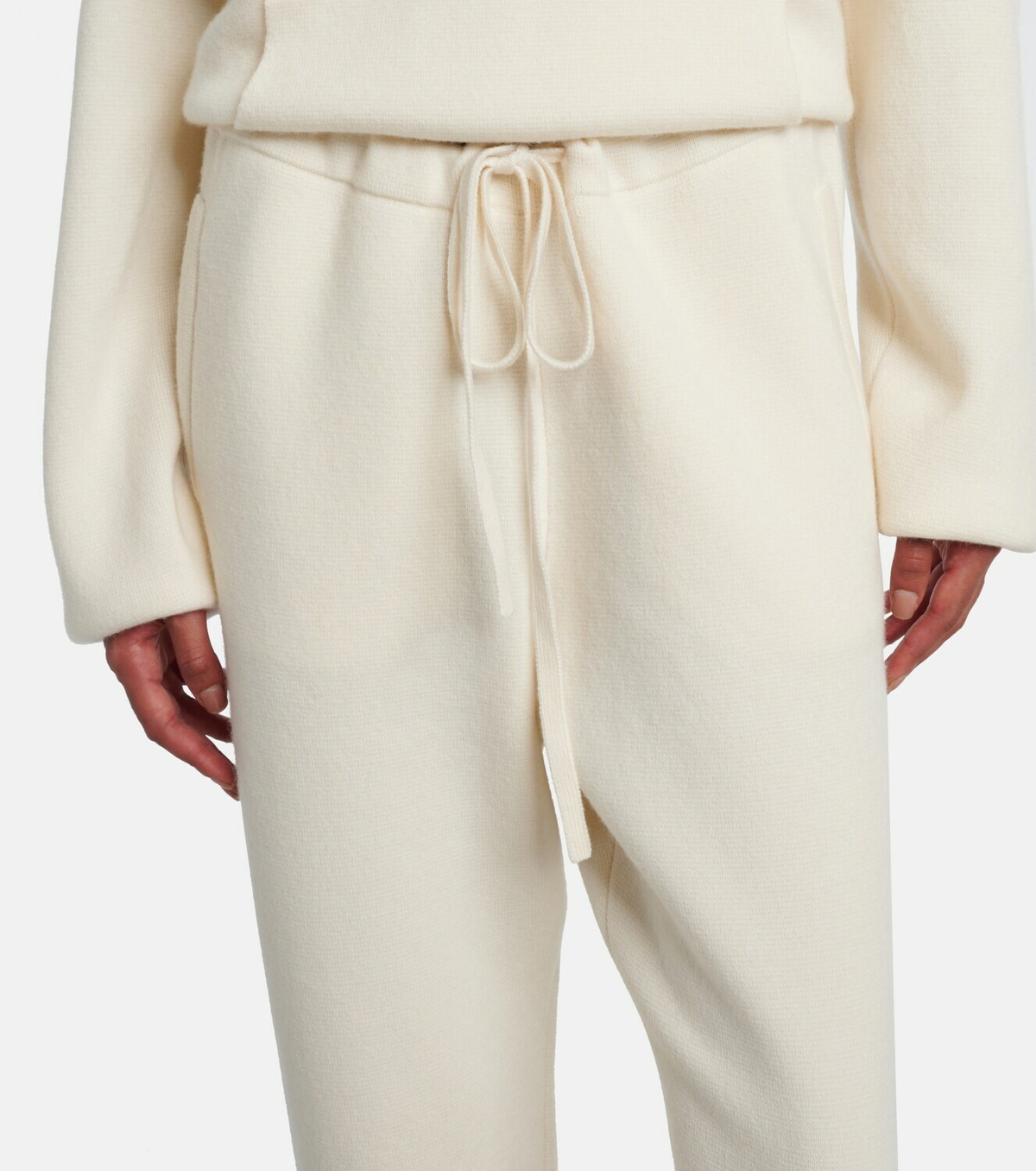 God's True Cashmere Embellished cashmere wide-leg pants