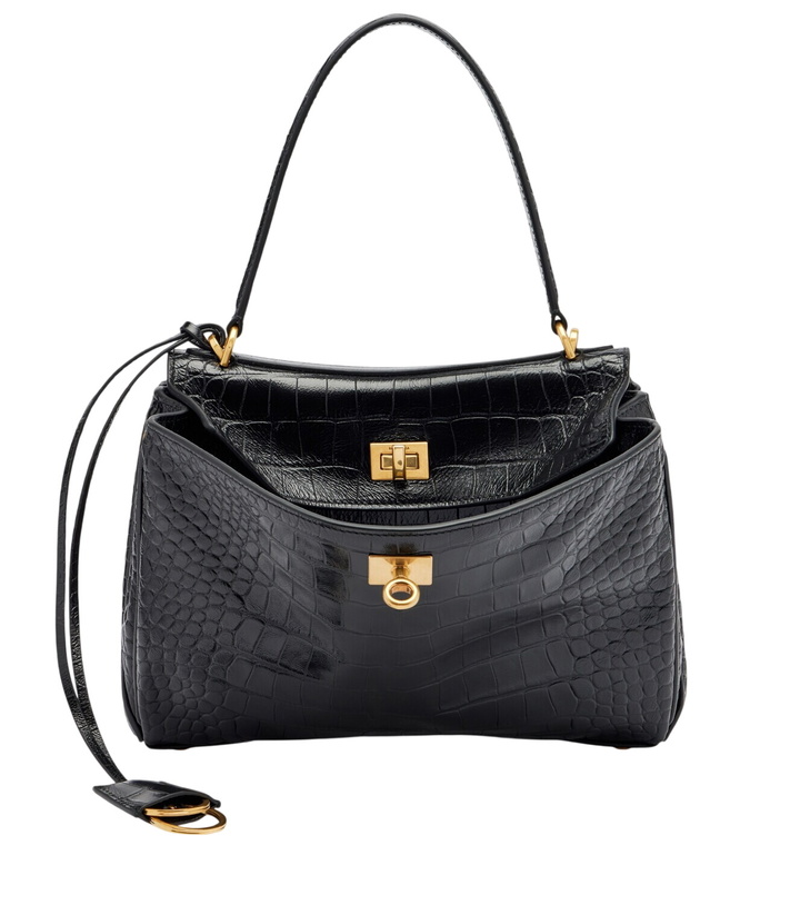 Photo: Balenciaga Rodeo Small croc-effect leather tote bag