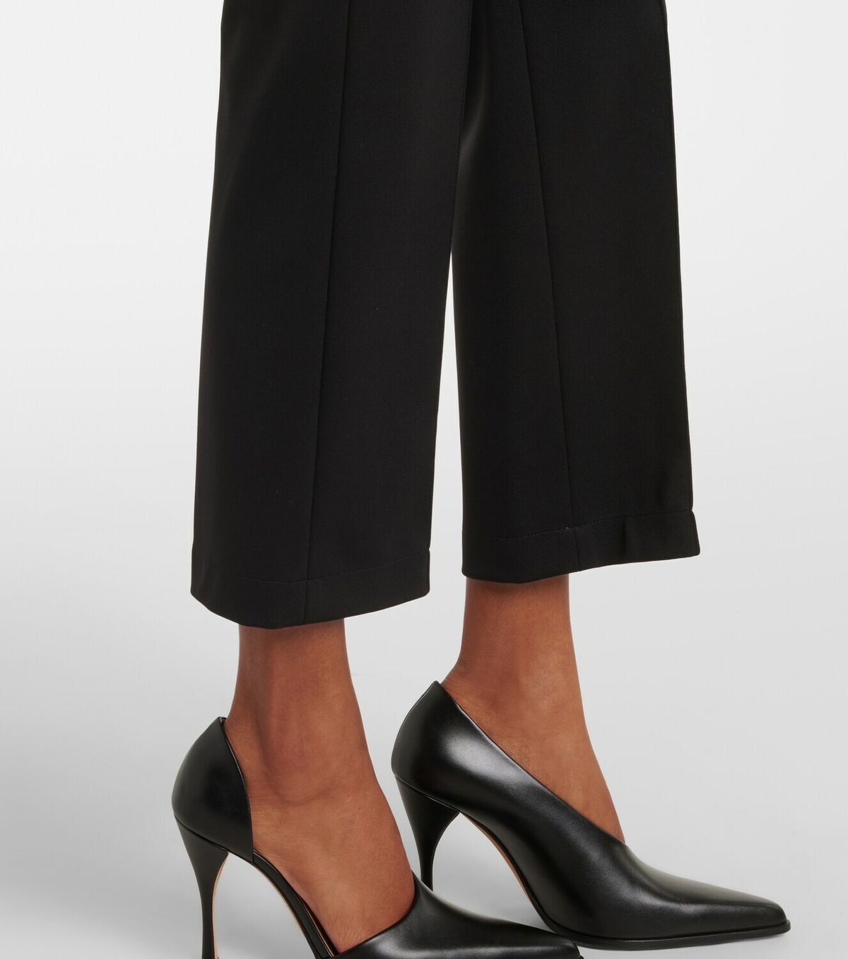 Agnona Jersey cropped slim pants