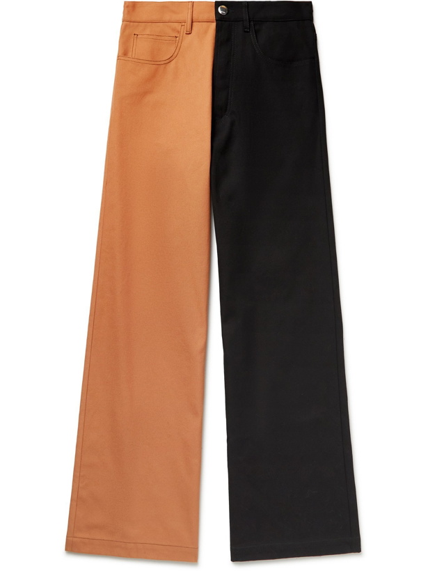 Photo: MARNI - Colour-Block Cotton-Canvas Trousers - Black - IT 44