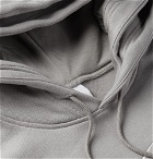Nike - Fear of God Oversized Logo-Appliquéd Fleece-Back Cotton-Blend Jersey Hoodie - Gray