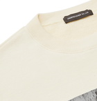 Undercover - Appliquéd Printed Loopback Cotton-Jersey Sweatshirt - Neutrals