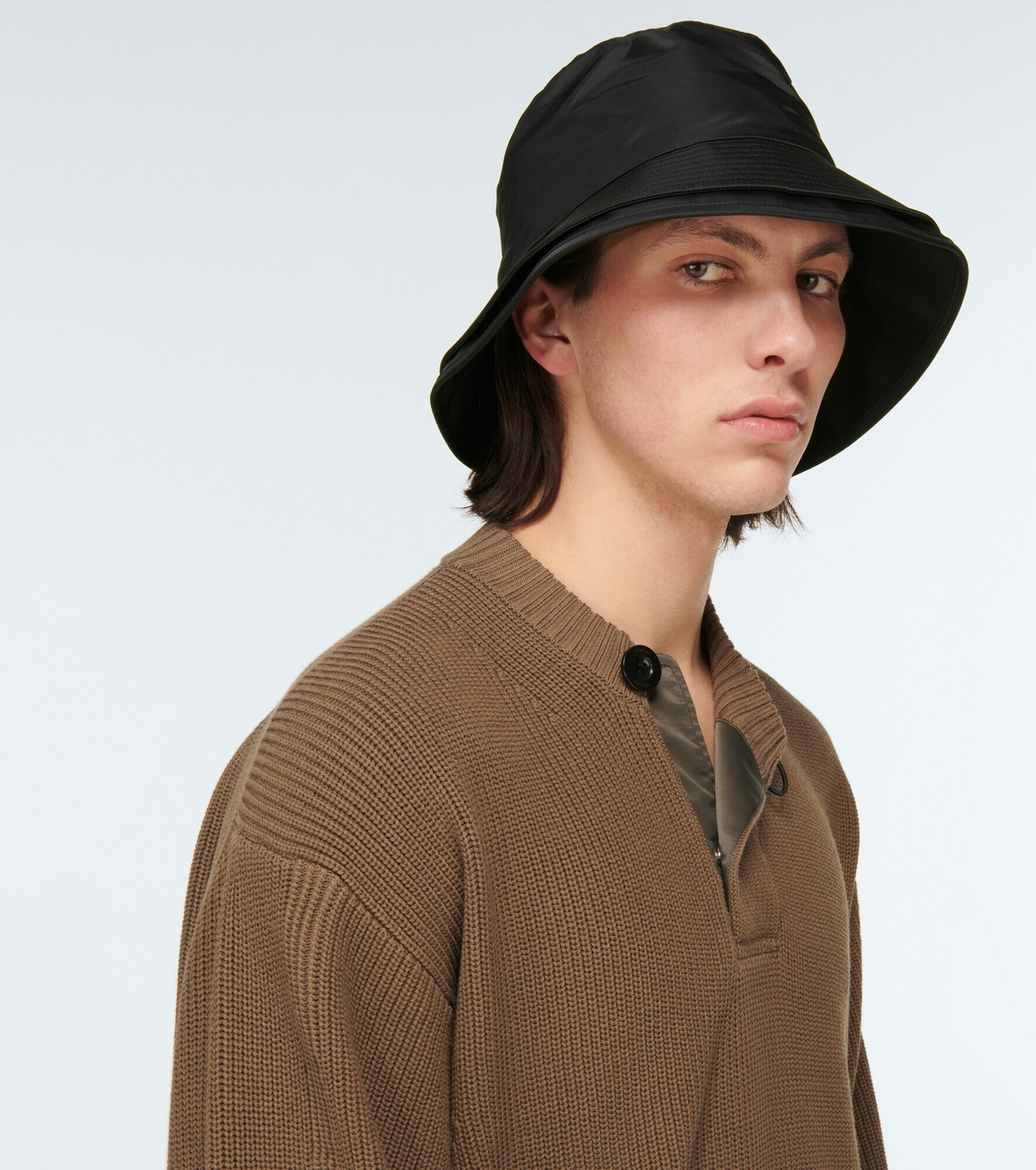 sacai Nylon Twill Double Brim Hat 　Size3 SACAI: Men's Pocket Double Brim Hat / Nylon Twill (Black001