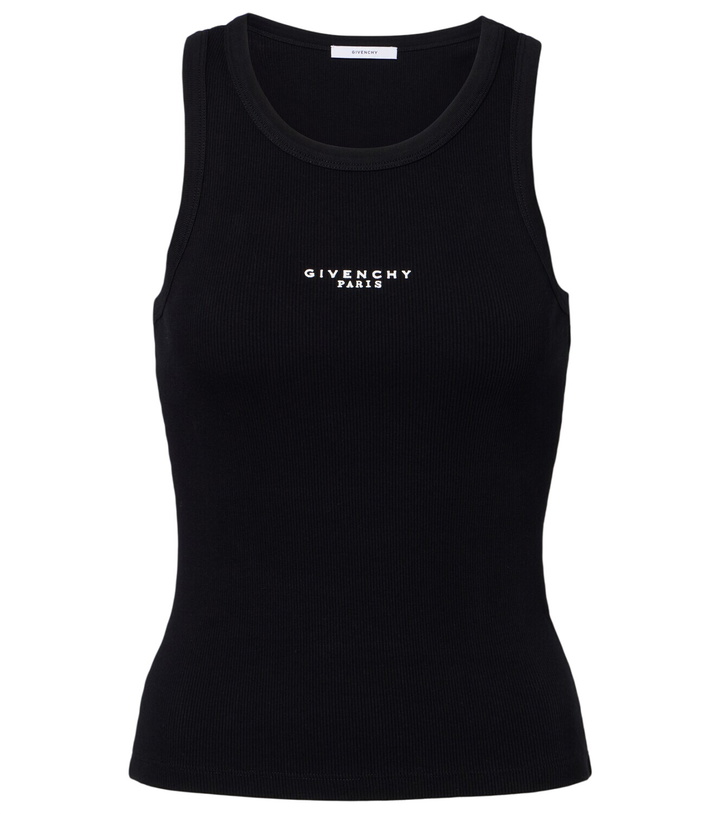 Photo: Givenchy Paris logo cotton tank top