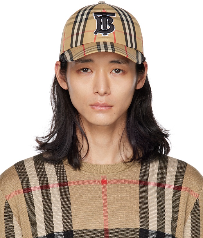 Photo: Burberry Beige Embroidered Cap