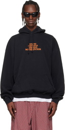 VETEMENTS Black 'MF' Hoodie
