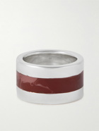 Ellie Mercer - Sterling Silver and Resin Ring - Silver