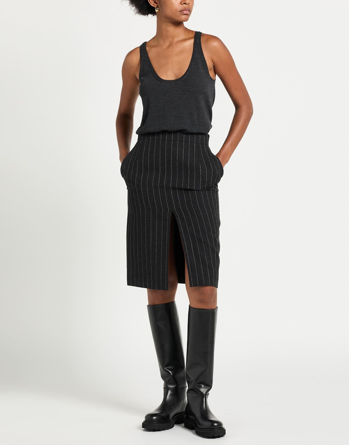 Petar Petrov Womens Top Charcoal