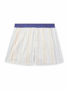 Paul Smith - Striped Cotton Boxer Shorts - White