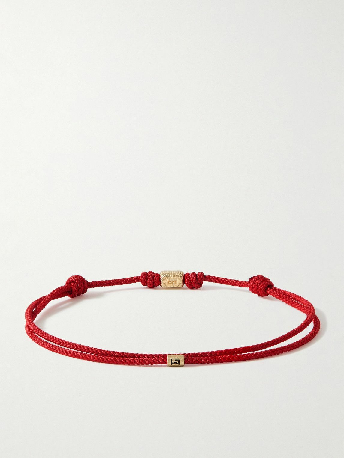 Luis Morais - Gold, Ruby and Cord Bracelet