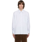 Camiel Fortgens Blue and White Stripe Shirt