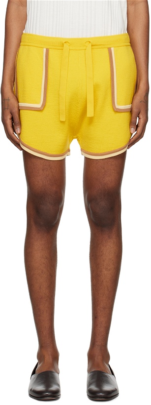 Photo: King & Tuckfield Yellow Retro Shorts