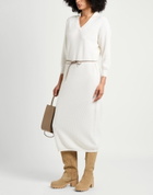 Peserico Womens Midi dress in Cream