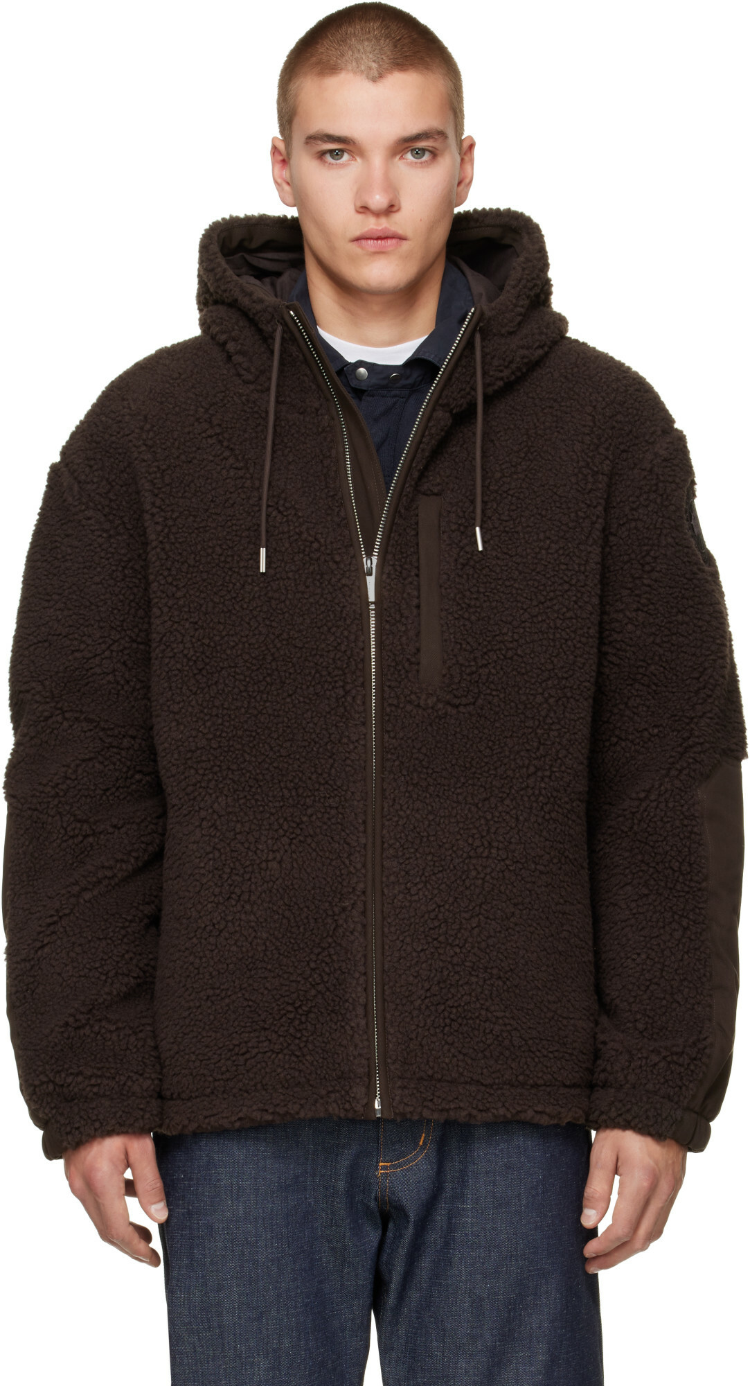 Canada Goose Brown Harrier Full Zip Fleece Jacket