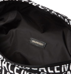 Balenciaga - Logo-Print Canvas Belt Bag - Black