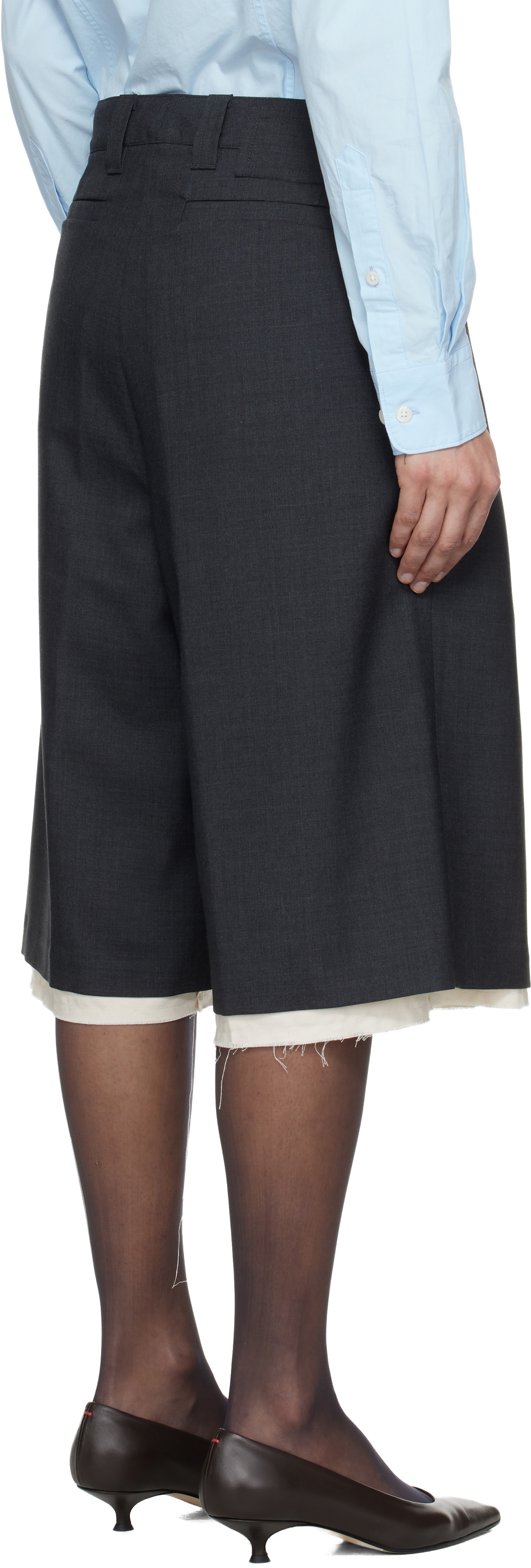 mfpen Gray Slash Shorts