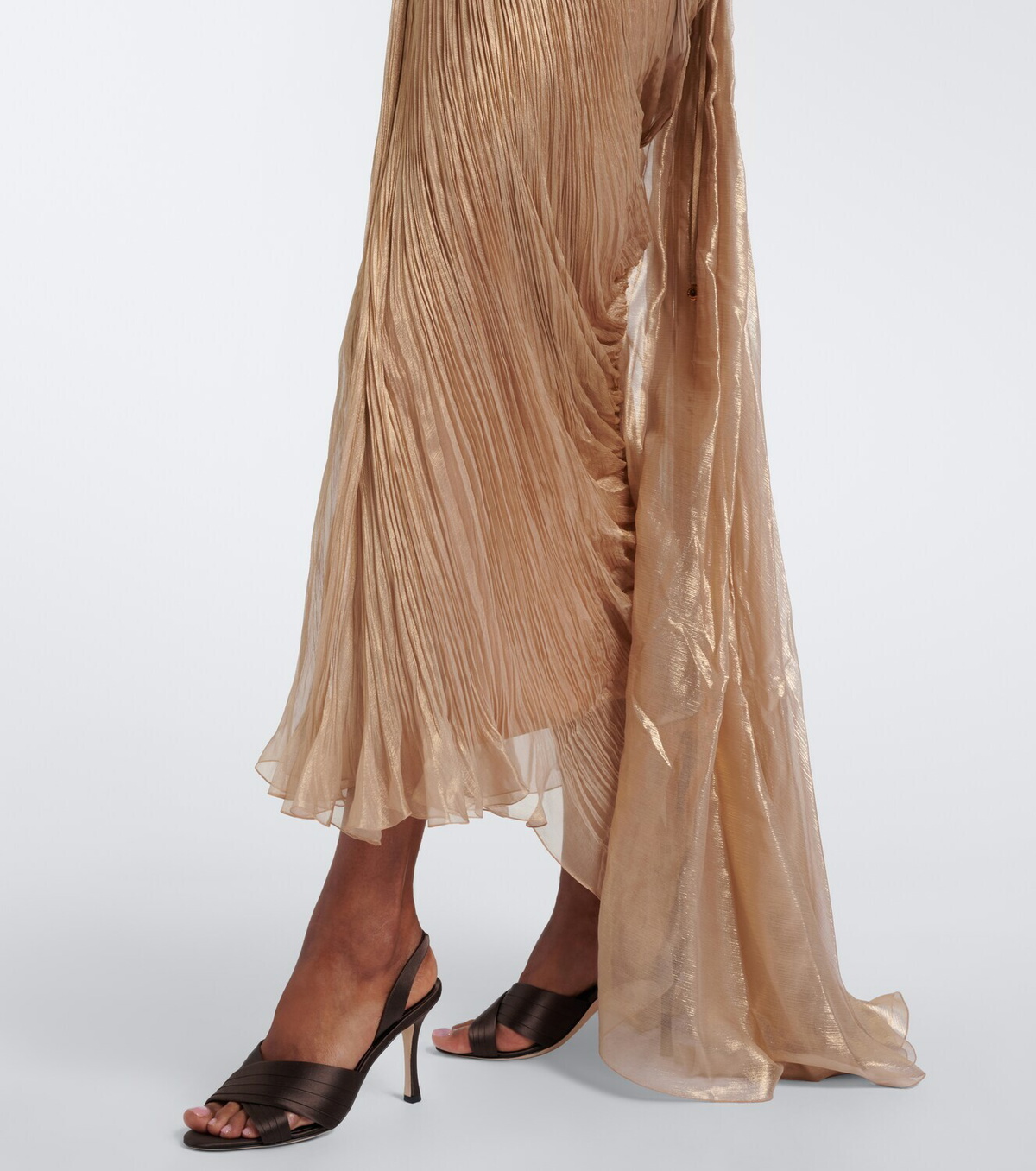 Maria Lucia Hohan Corinna silk muslin bustier gown