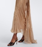 Maria Lucia Hohan Corinna silk muslin bustier gown
