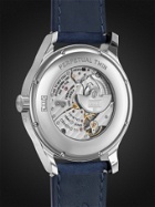 CHOPARD - L.U.C Perpetual Twin Automatic Perpetual Calendar 43mm Stainless Steel and Nubuck Watch, Ref. No. 168561-3003 - Blue