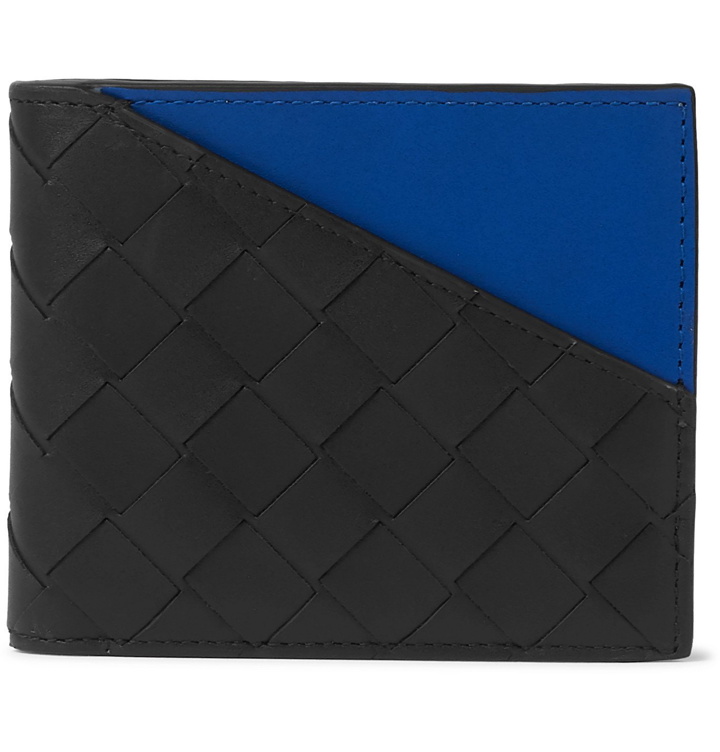 Photo: Bottega Veneta - Colour-Block Intrecciato Leather Billfold Wallet - Black