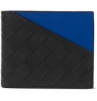 Bottega Veneta - Colour-Block Intrecciato Leather Billfold Wallet - Black