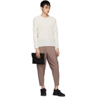 Homme Plisse Issey Miyake Off-White A-POC Inside Pleated Long Sleeve T-Shirt