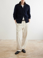 Herno - Wool Zip-Up Cardigan - Blue