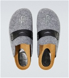 JW Anderson - Leather-trimmed slippers