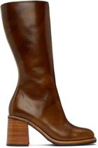 Our Legacy Brown Shaft Mid-Calf Boots