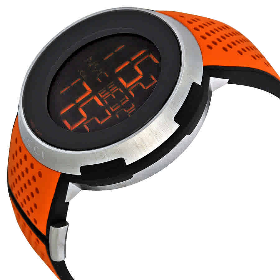 Gucci I-Gucci Sport XXL Digital Black Dial Mens Watch YA114104 Gucci