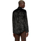 CMMN SWDN Black Velvet Cedric Shirt