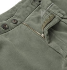 Boglioli - Grey-Green Slim-Fit Cotton-Blend Gabardine Suit Trousers - Green