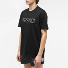 Versace Men's Croc Logo T-Shirt in Black