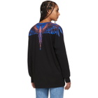Marcelo Burlon County of Milan Black and Pink Wings Long Sleeve T-Shirt