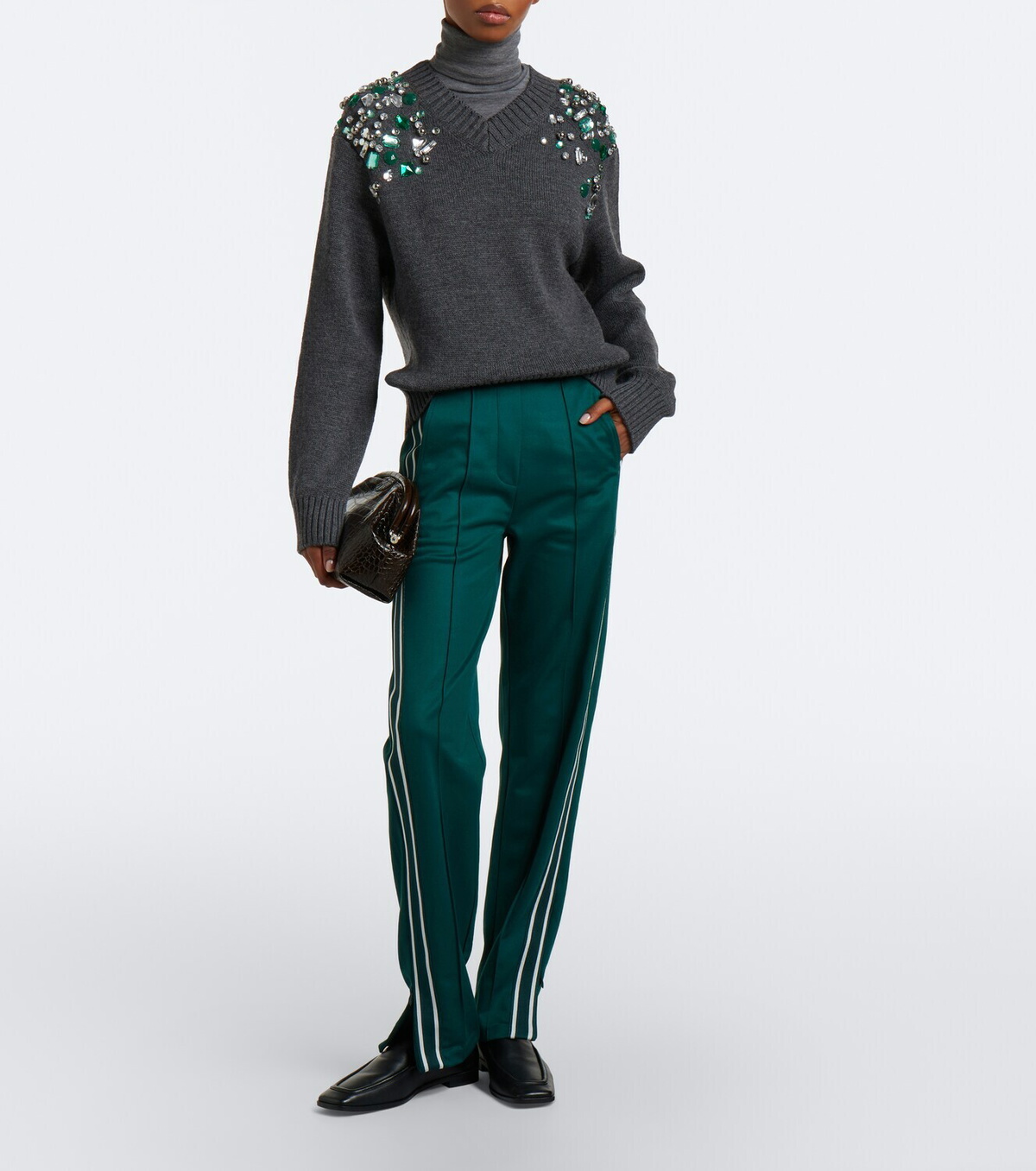 Dorothee Schumacher Embellished Coolness virgin wool sweater