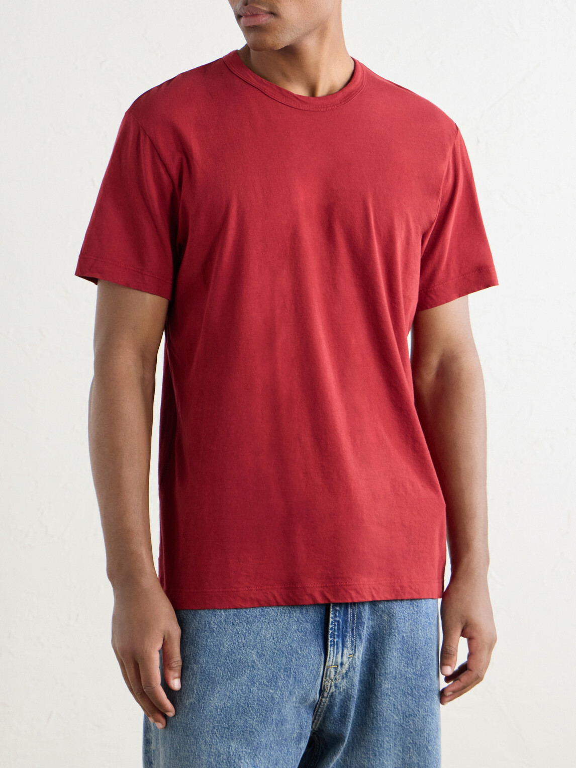 James Perse - Cotton-Jersey T-Shirt - Red