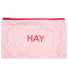 HAY Candy Mono Wash Bag - Flat Set of 3 in Light Pink 
