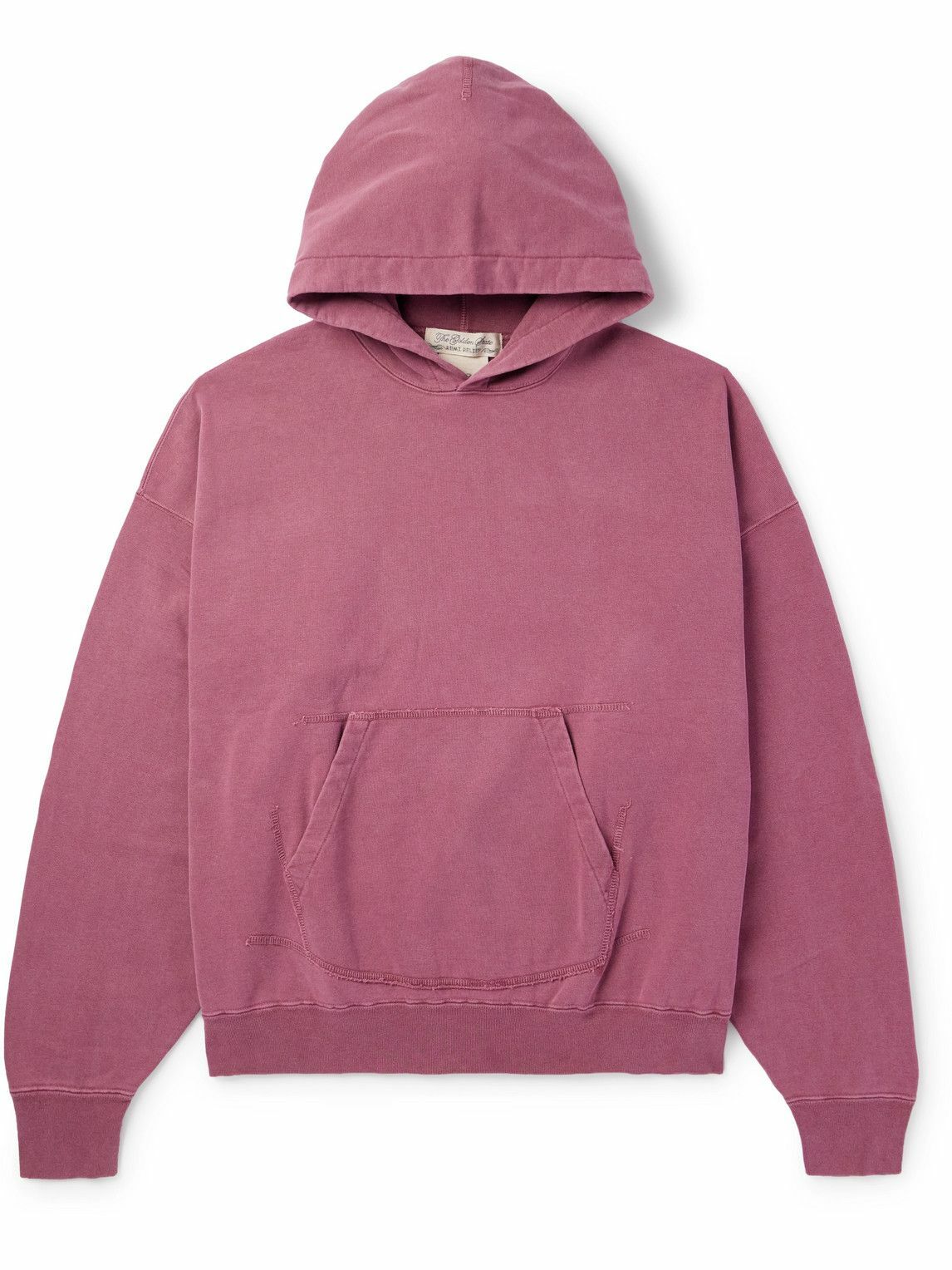 Remi Relief - Distressed Cotton-Jersey Hoodie - Black Remi